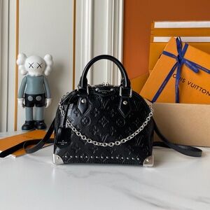 Louis Vuitton Black Mini Bag with Silver Chain